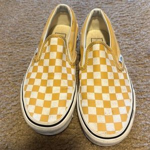 Women’s Van size 8 mustard and white